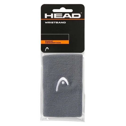Poignets Éponge Head 5" Gris x2