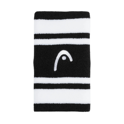 Poignets Éponge Head 5" Striped Noir/Blanc x2