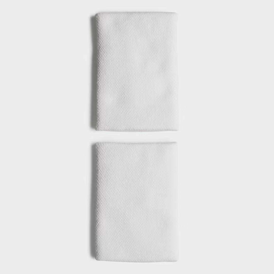 Poignets Éponge Adidas L Blanc x2