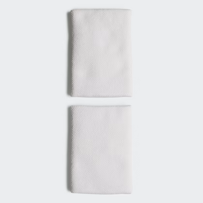 Poignets Éponge Adidas L Blanc x2
