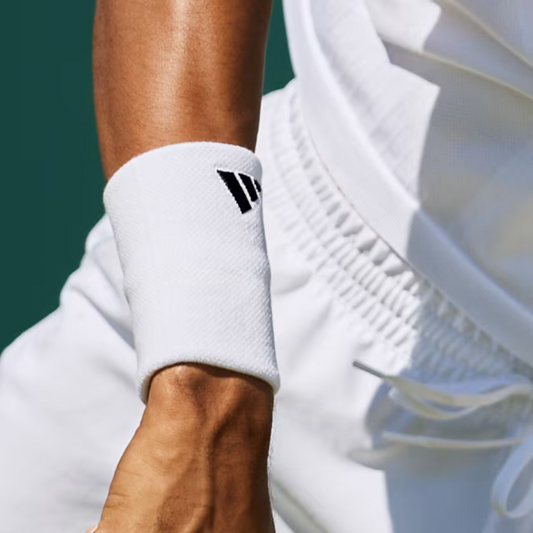 Poignets Éponge Adidas L Blanc x2