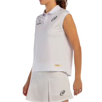 Polo Bullpadel Acido Blanc Femme