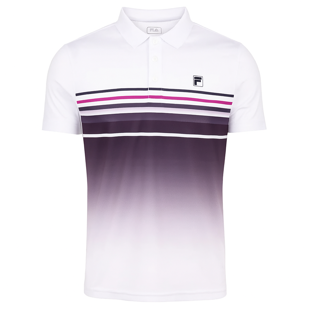 Polo Fila Diego Blanc/Violet