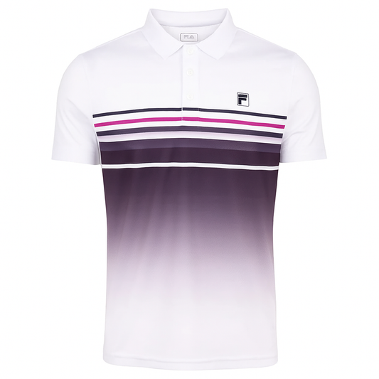 Polo Fila Diego Blanc/Violet