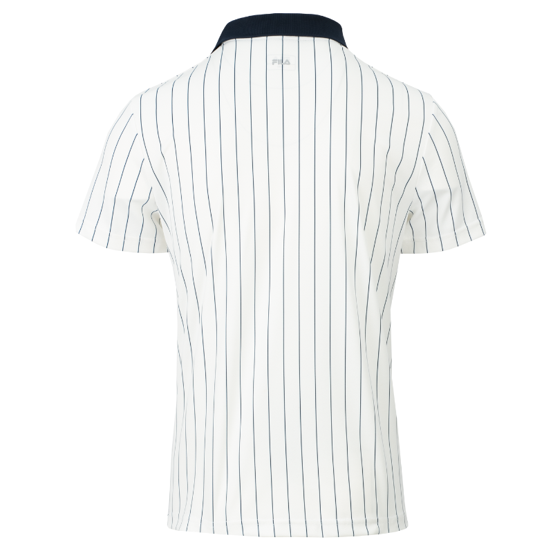 Polo Fila Stripes Björn Blanc