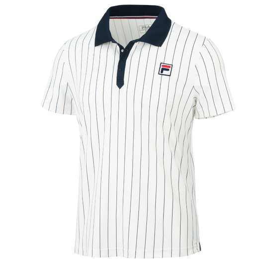 Polo Fila Stripes Björn Blanc
