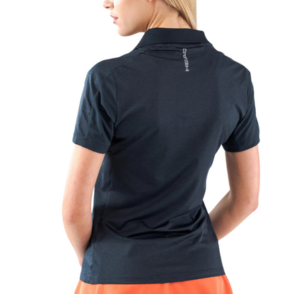 Polo Head Padel Tech Bleu Marine Femme