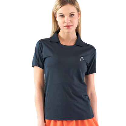 Polo Head Padel Tech Bleu Marine Femme