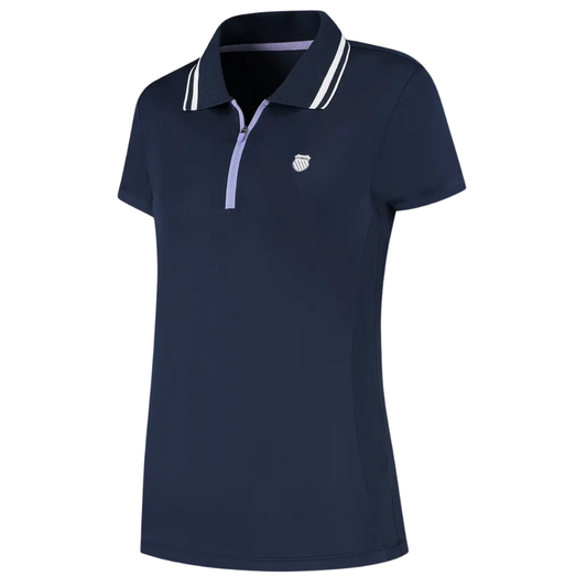 Polo K-Swiss Hypercourt Bleu Marine Femme