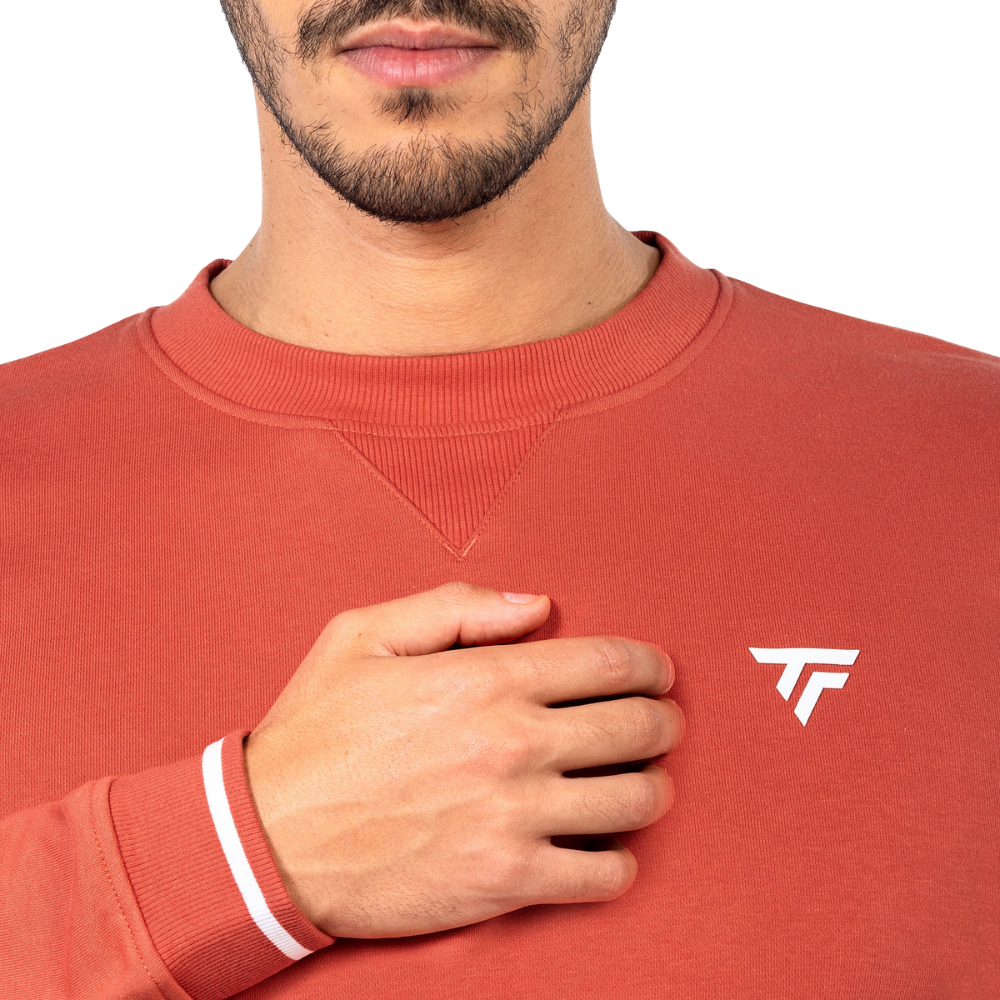 Pull Tecnifibre Team Terry Rouge Unisexe