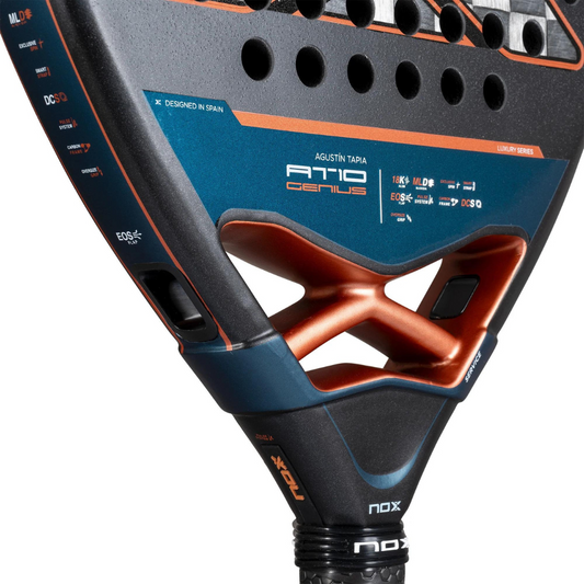 Raquette de padel Nox AT10 Genius Attack 18K Alum 2025