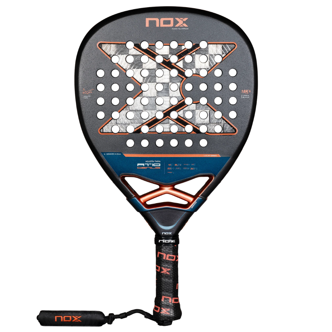 TEST CLUB - Raquette de padel Nox AT10 Genius Attack 18K Alum 2025