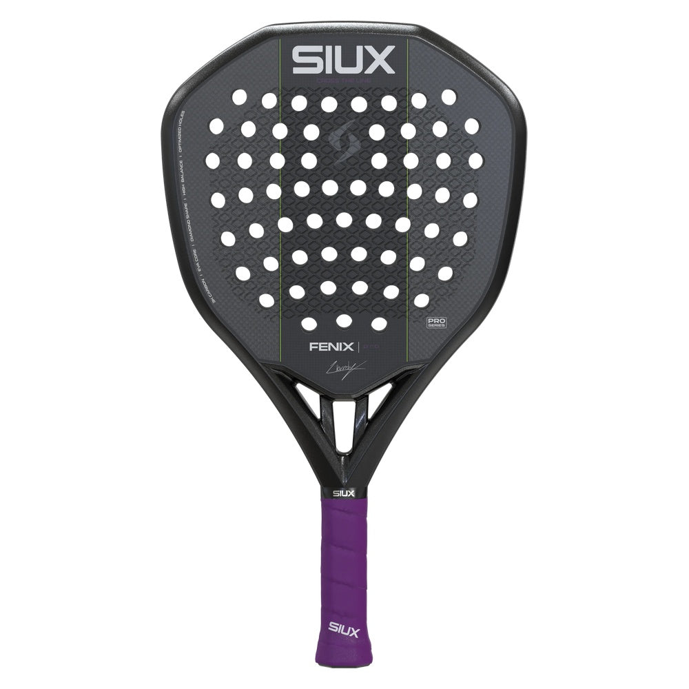 Raquette de padel Siux Fenix Pro VII Noir By Leo Augsburger 2027 - Esprit Padel Shop