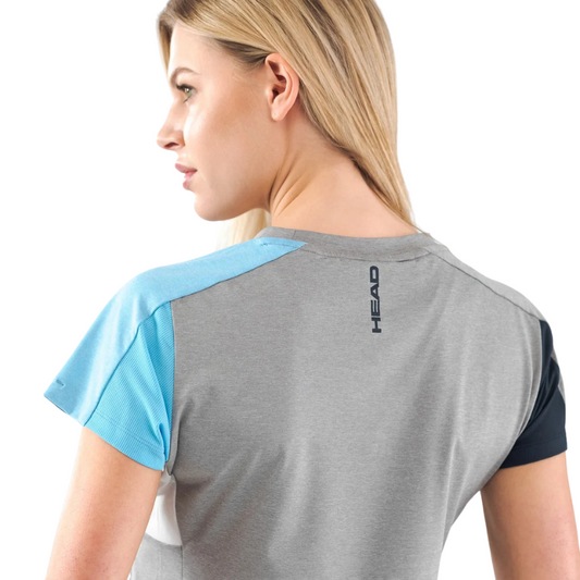 Robe Head Padel Tech Gris/Marine Femme