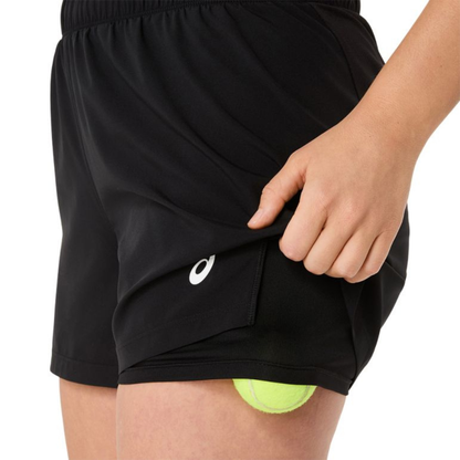 Short Asics Court 2-N-1 Noir Femme