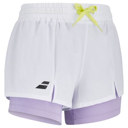 Short Babolat Perf Blanc Femme - Esprit Padel Shop