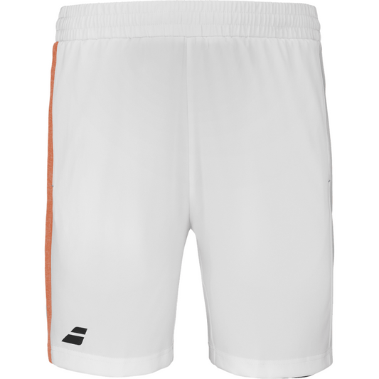 Short Babolat Play Blanc/Orange