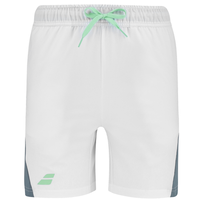 Short Babolat Play Blanc/Bleu Junior Boy - Esprit Padel Shop