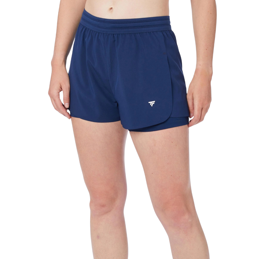 Short Tecnifibre Team Stretch Bleu Marine Femme