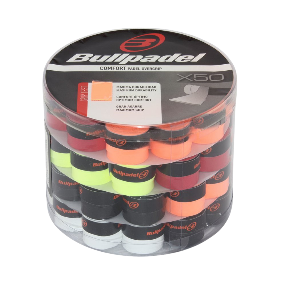 Surgrips Bullpadel Comfort multicouleurs GB1604 boite de 50