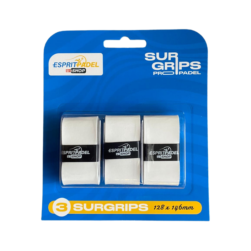 Surgrips Esprit Padel Shop Pro Padel Blanc x3
