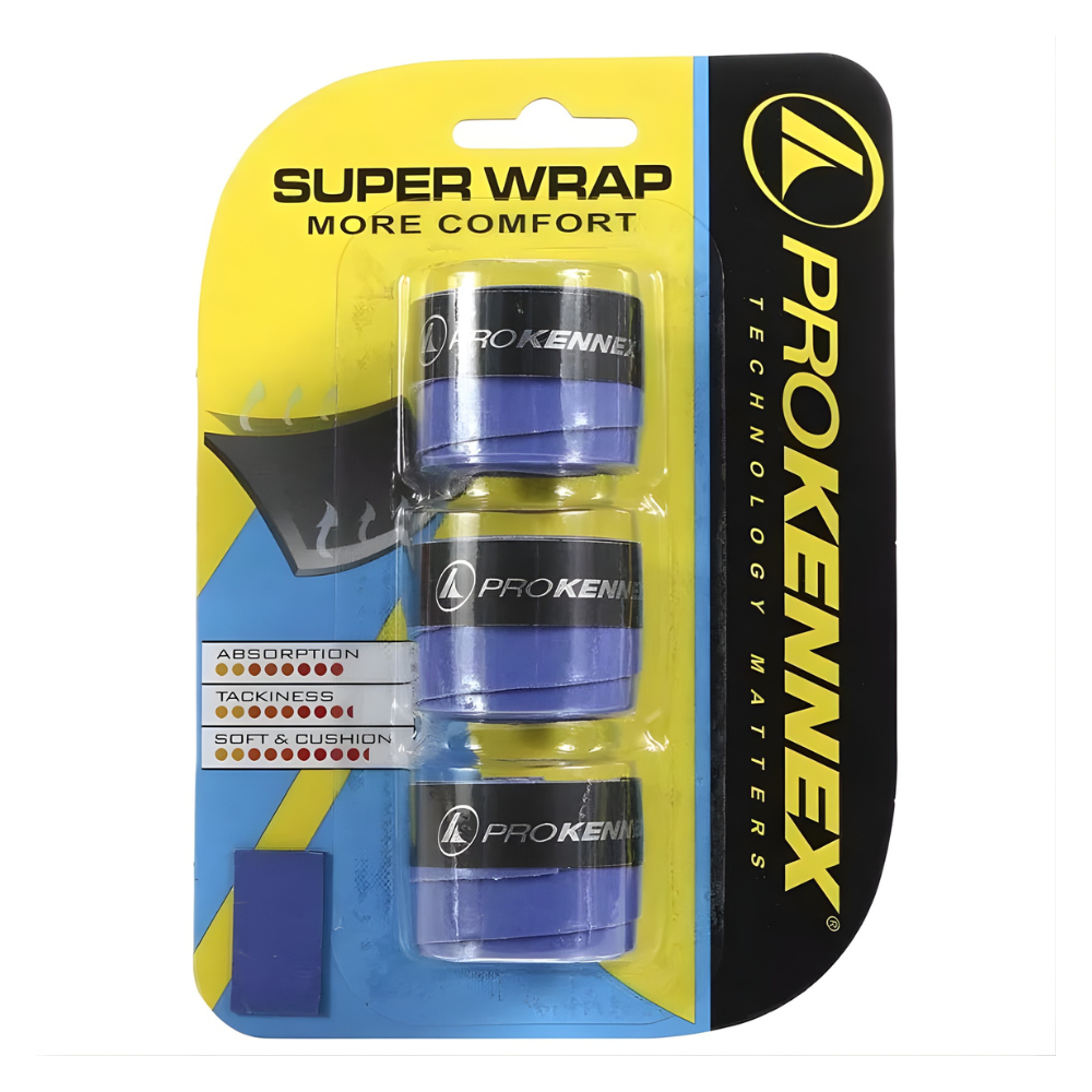 Surgrips Pro Kennex Super Wrap Bleu x3