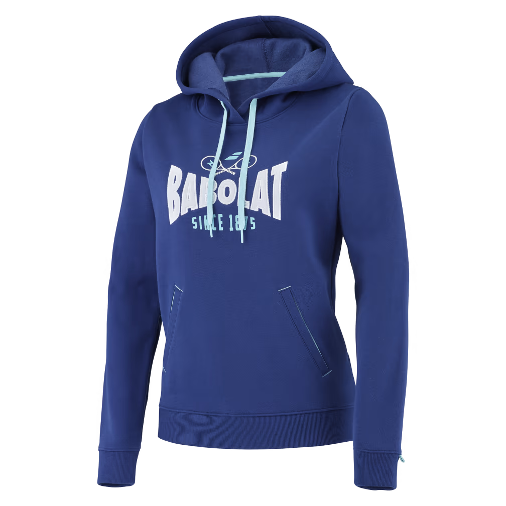 Sweat Babolat Exercise Hood Logo Bleu Femme