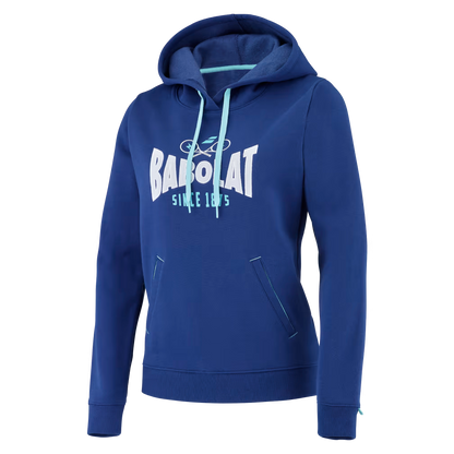 Sweat Babolat Exercise Hood Logo Bleu Femme