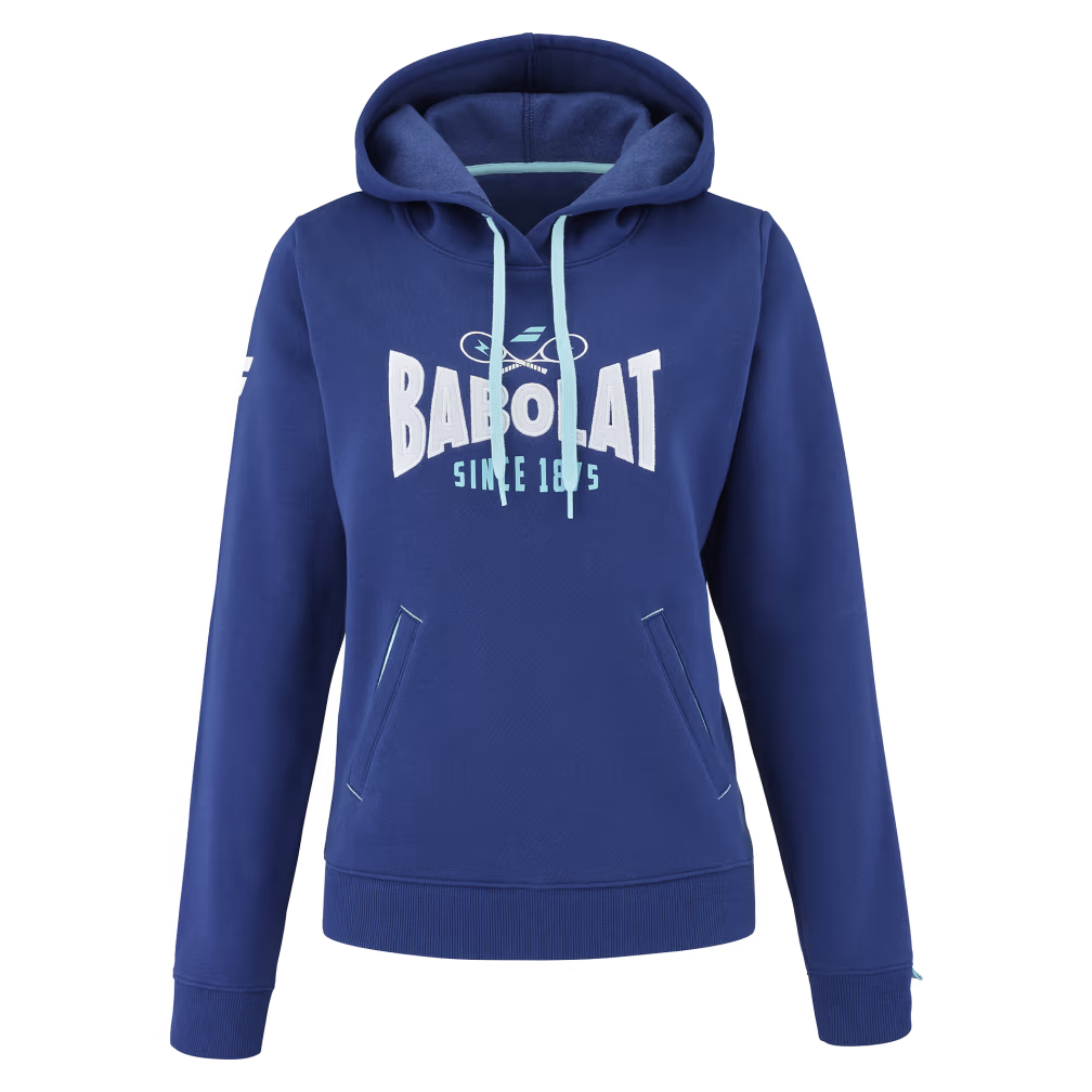Sweat Babolat Exercise Hood Logo Bleu Femme