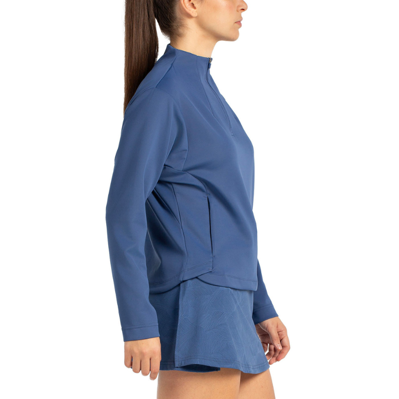 Pull Bullpadel Culle Bleu Marine Femme