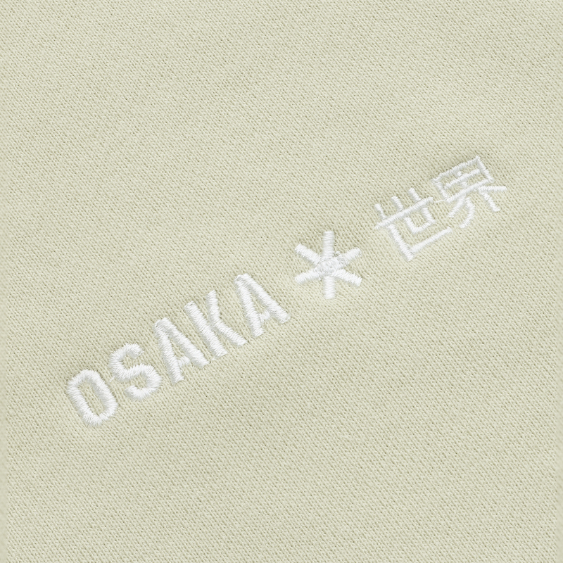 Pull Osaka Cropped Half Zip Beige Femme