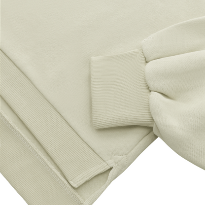 Pull Osaka Cropped Half Zip Beige Femme