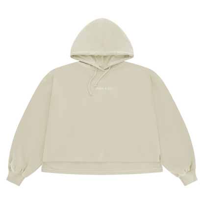 Sweat Osaka Cropped Hoodie Beige Femme