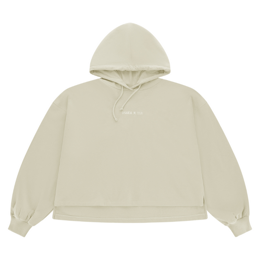 Sweat Osaka Cropped Hoodie Beige Femme