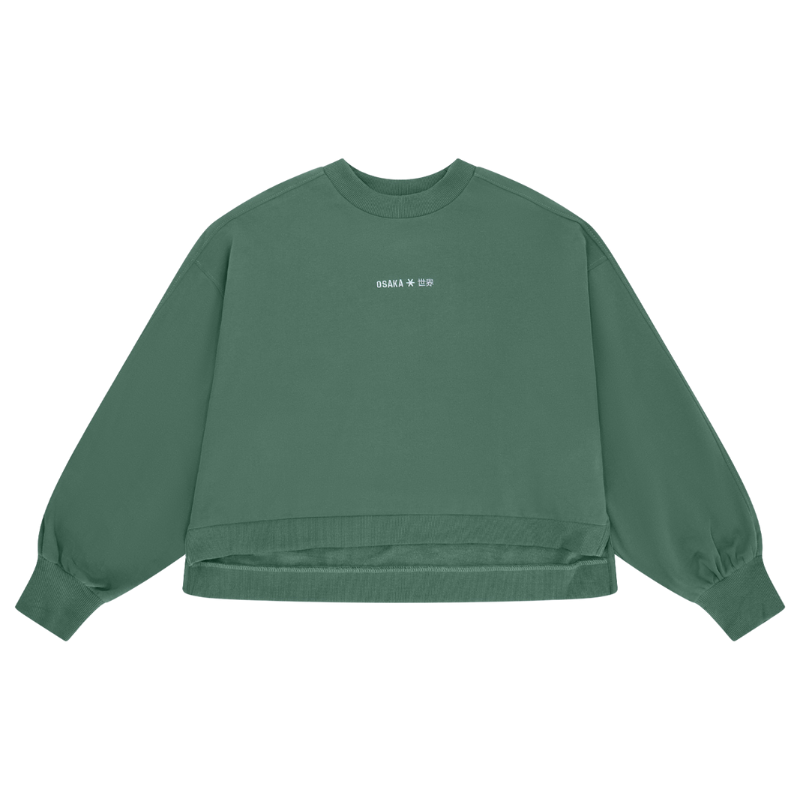 Pull Osaka Cropped Vert Femme