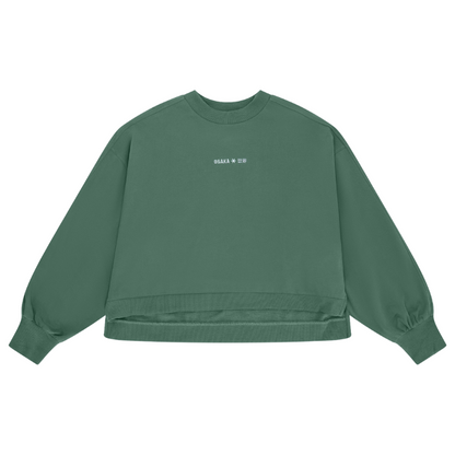 Pull Osaka Cropped Vert Femme