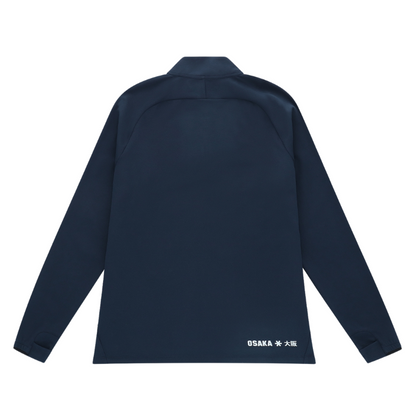 Pull Osaka Half Zip Bleu Marine Femme