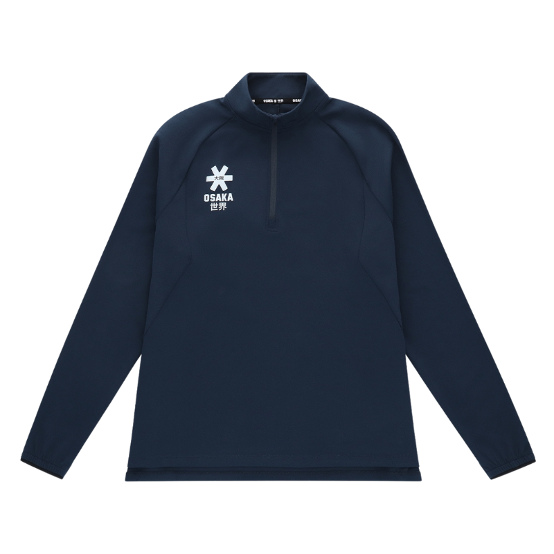 Pull Osaka Half Zip Bleu Marine Femme