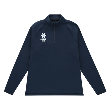 Pull Osaka Half Zip Bleu Marine Femme