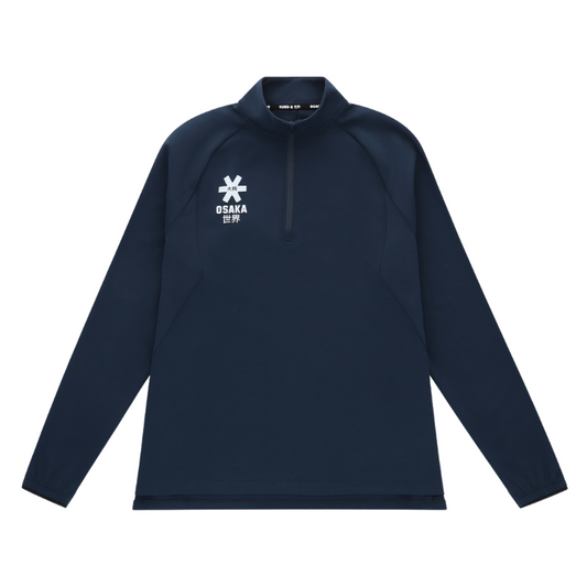 Pull Osaka Half Zip Bleu Marine Femme