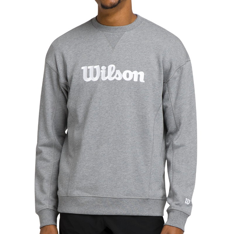 Pull Wilson Team Crewneck Script Gris
