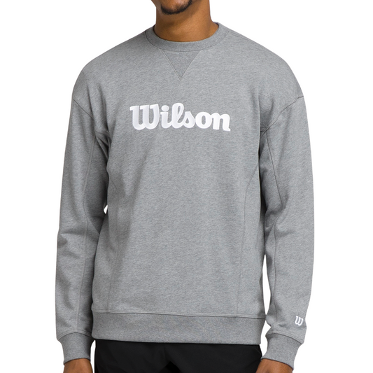 Pull Wilson Team Crewneck Script Gris