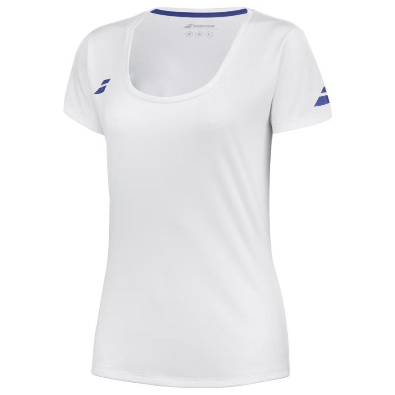 T-shirt Babolat Play Sleeve Top Junior Blanc Femme