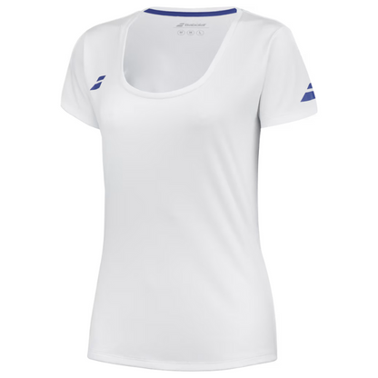 T-shirt Babolat Play Sleeve Top Junior Blanc Femme