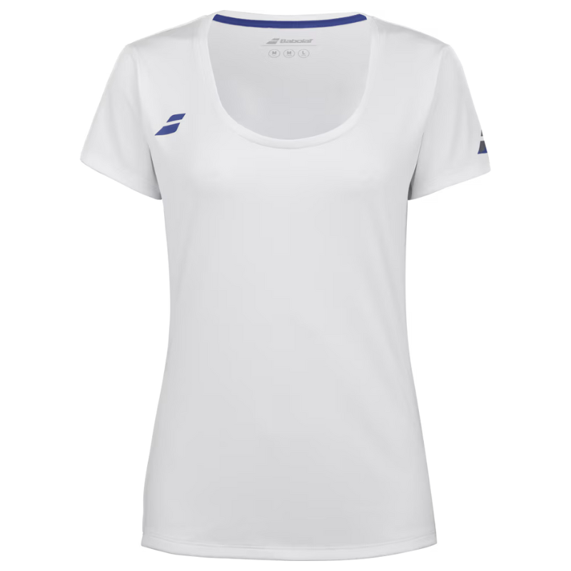 T-shirt Babolat Play Sleeve Top Junior Blanc Femme