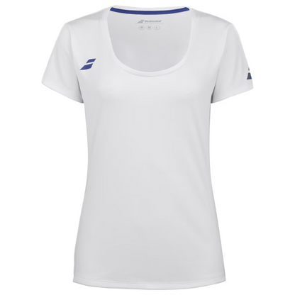 T-shirt Babolat Play Sleeve Top Junior Blanc Femme