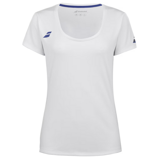 T-shirt Babolat Play Sleeve Top Junior Blanc Femme