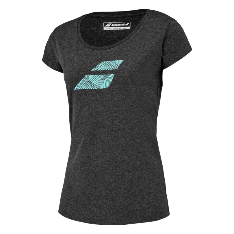 T-shirt Babolat Exercise Flag Noir Femme