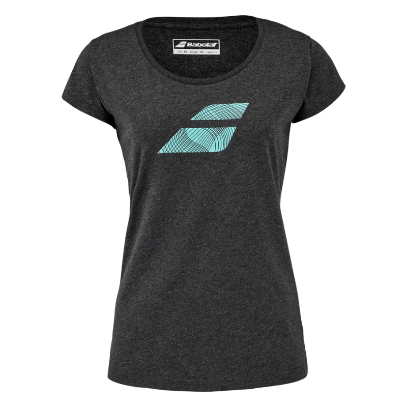 T-shirt Babolat Exercise Flag Noir Femme