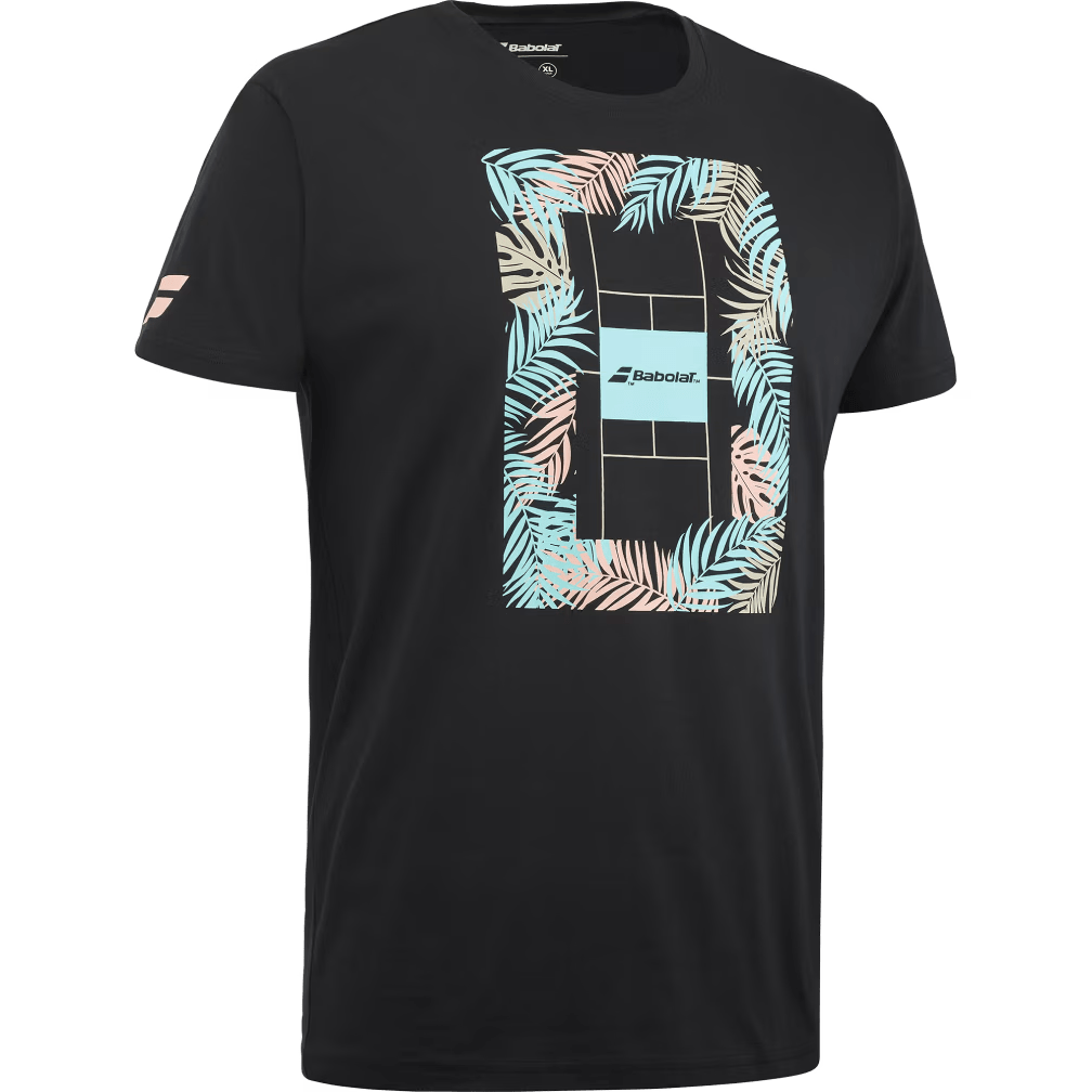 T-shirt Babolat Exercise Message Tee Noir
